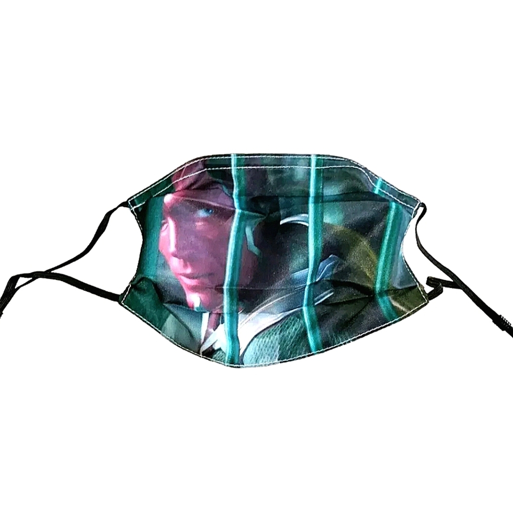 NEW Avengers Vision Face Mask & 2  2.5PM Filters! Movie Anime Facewear Balaclava